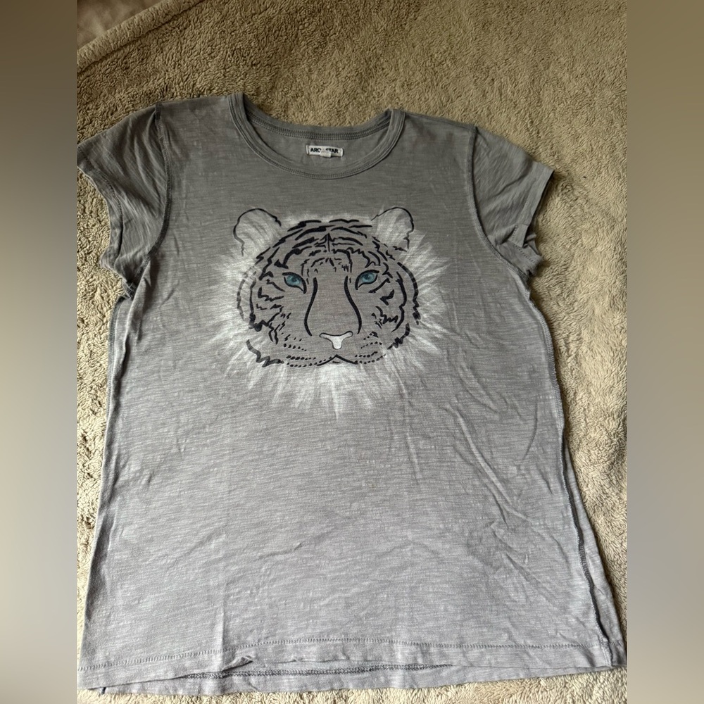 Kids Gray Tiger Graphic Tee